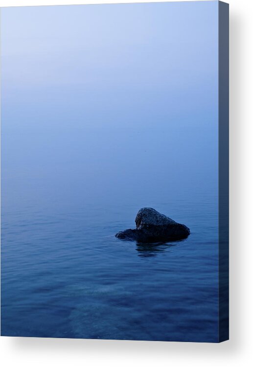 Lake Erie Acrylic Print featuring the photograph The Rock by Shannon Workman