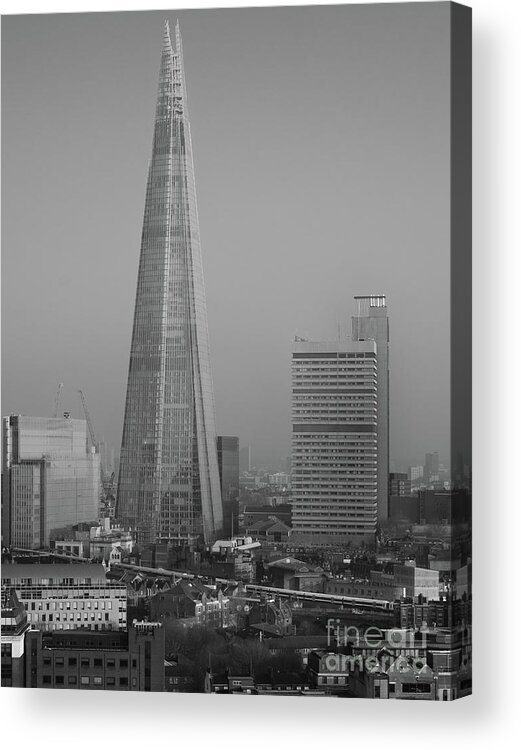 The Shard Acrylic Print featuring the photograph The Shard, London by Perry Rodriguez