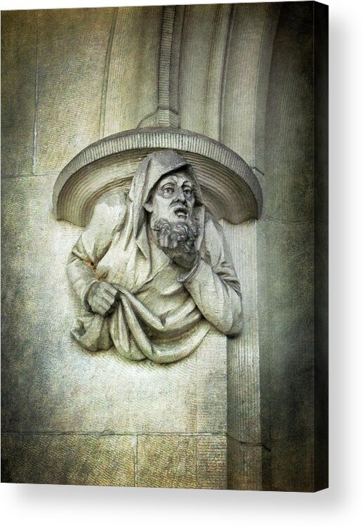 Architecture Acrylic Print featuring the photograph The Thoughtful Guardian by Mary Lee Dereske