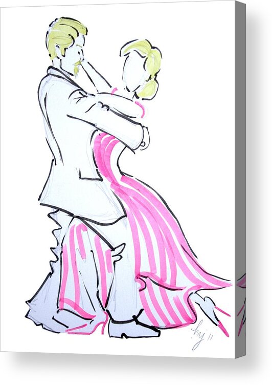 Waltz Acrylic Print featuring the painting The Waltz by Mike Jory
