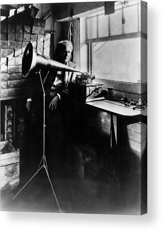 1900s Acrylic Print featuring the photograph Thomas Edison Ca. 1906 by Everett