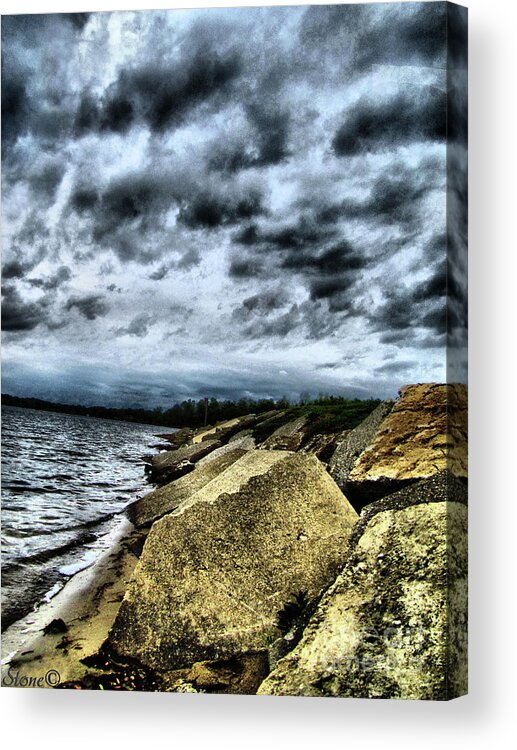 Landscape Acrylic Print featuring the photograph Thompson Lake Howell Mi by September Stone