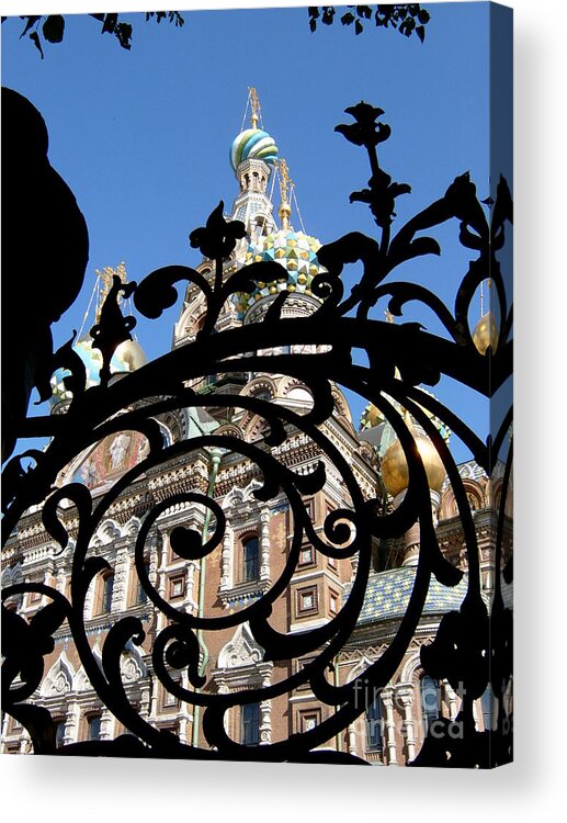 Russia Acrylic Print featuring the photograph Through the Gate by Robert D McBain
