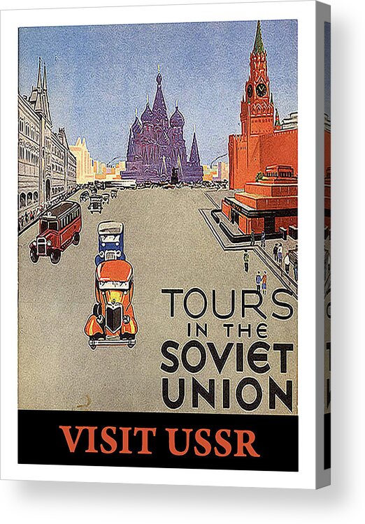 Tour Acrylic Print featuring the painting Tours in the Soviet Union by Long Shot