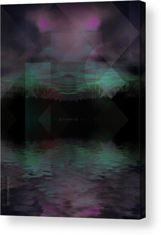 Zone Acrylic Print featuring the digital art Twilight Zone by Mimulux Patricia No