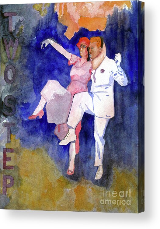 Dance Acrylic Print featuring the painting Two Step by Sandy McIntire