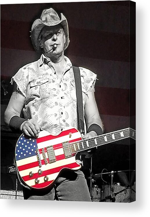 Ted Nugent Acrylic Print featuring the photograph Uncle Ted by La Dolce Vita