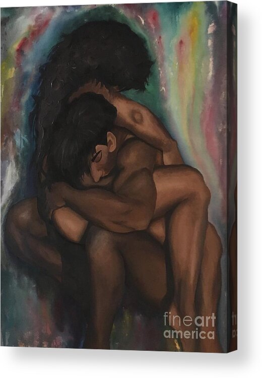 Figure Acrylic Print featuring the painting Undying Passion by Pamela Henry