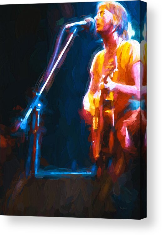 Music Acrylic Print featuring the painting Unplugged by Bob Orsillo