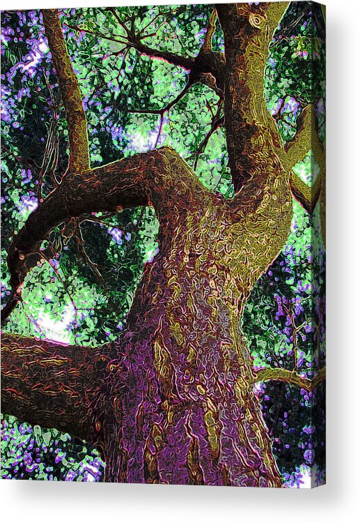 Abstract Acrylic Print featuring the painting Upward Extension by Tim Tanis