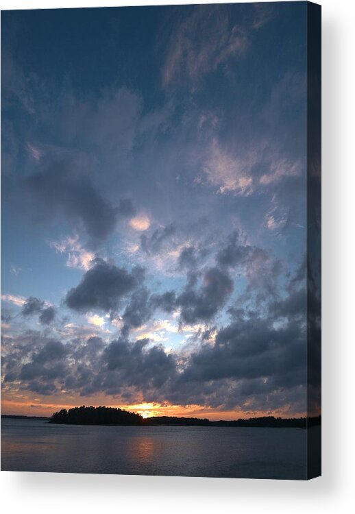 Lehtokukka Acrylic Print featuring the photograph Variations of Sunsets at Gulf of Bothnia 5 by Jouko Lehto