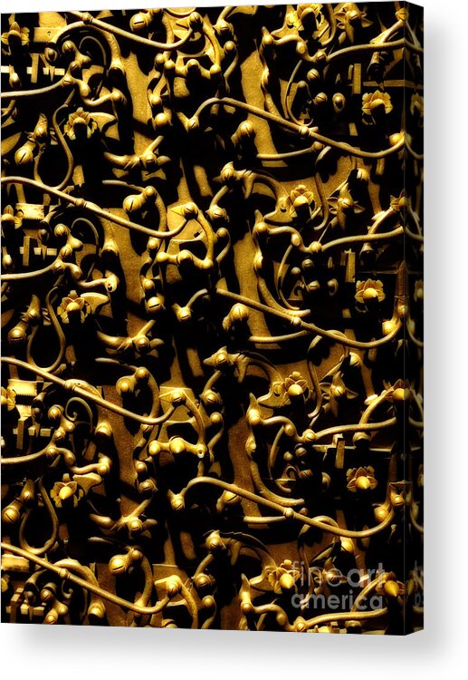 Vault Door Acrylic Print featuring the photograph Vault Door by Judi Bagwell