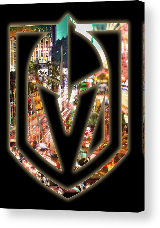 Lasvegas Acrylic Print featuring the photograph Vegas Golden Knights 2 by Ricky Barnard