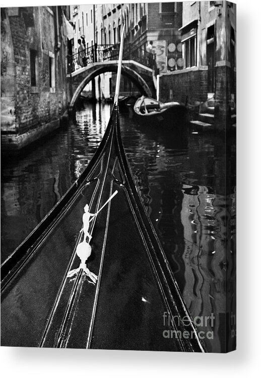  Acrylic Print featuring the painting Venice: Canal, 1969 by Granger