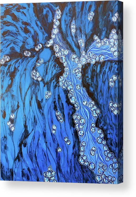 Water Acrylic Print featuring the painting Water 3 by Mr Dill