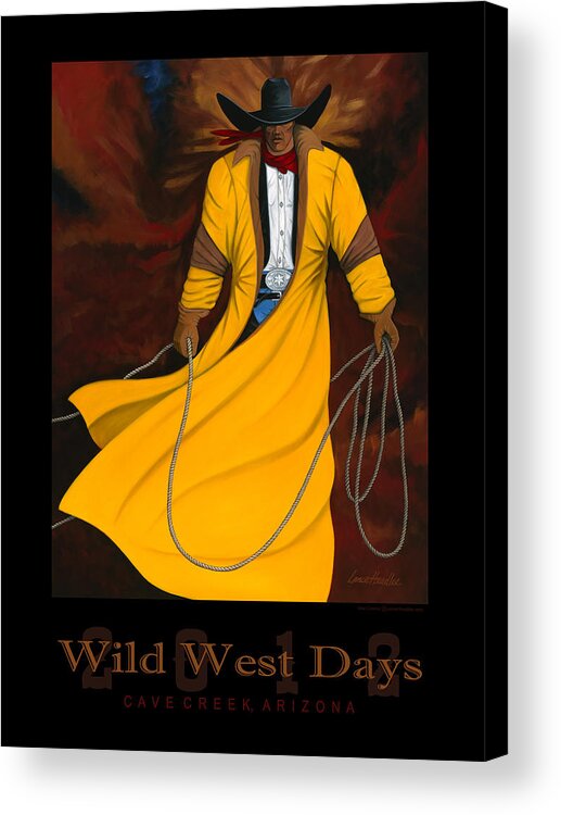 Cave Creek Wild West Days Acrylic Print featuring the painting Wild West Days 2012 by Lance Headlee