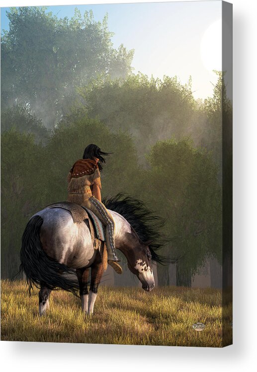 Wind Of The Forest Acrylic Print featuring the digital art Wind of the Forest by Daniel Eskridge