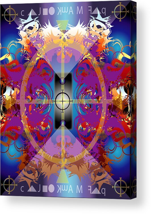 Fantasy Acrylic Print featuring the digital art Zodiac Mystery by George Pasini