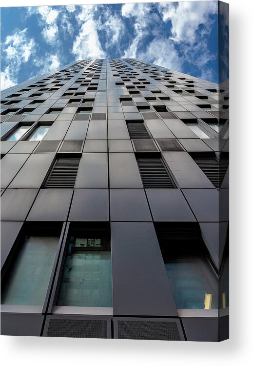 Glass And Metal Architecture Acrylic Print featuring the photograph Glass and Metal Architecture #1 by Robert Ullmann