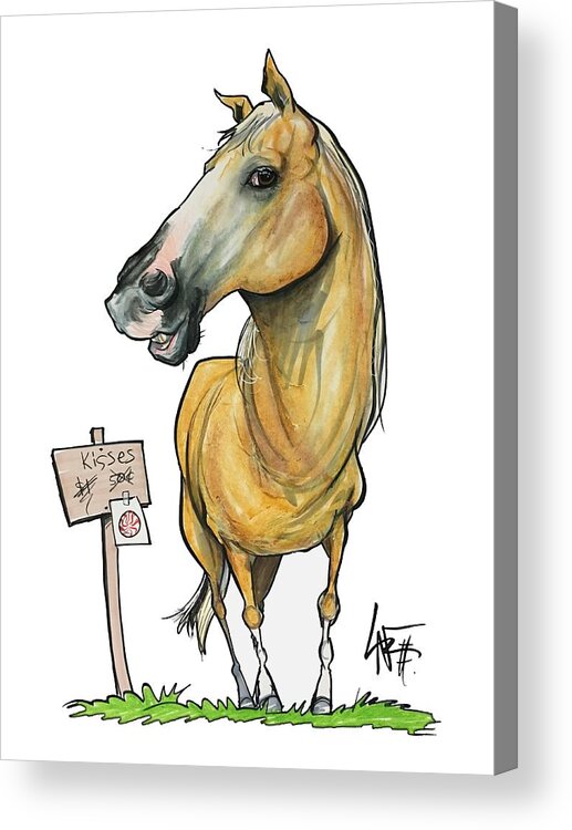 Levine 4593 Acrylic Print featuring the drawing Levine 4593 #1 by John LaFree