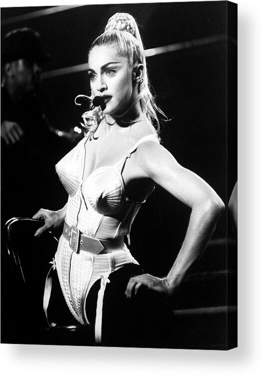 1990-1999 Acrylic Print featuring the photograph Madonna;Jean Paul Gaultier #1 by Dmi