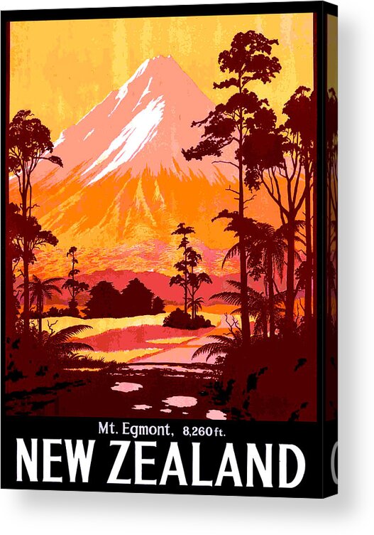 New Zealand Acrylic Print featuring the digital art New Zealand #3 by Long Shot