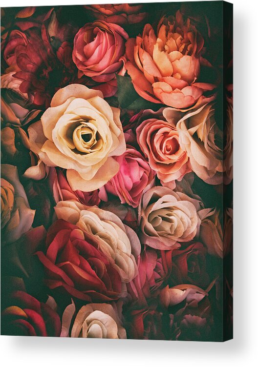 Roses Acrylic Print featuring the photograph Passion Petals by Jessica Jenney