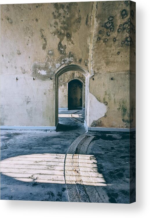 Architecture
History
Point-battery
Weathered
Deteriorating
Doorways
Walls
Light
Textures Acrylic Print featuring the photograph Point Battery #1 by Elizabeth Allen