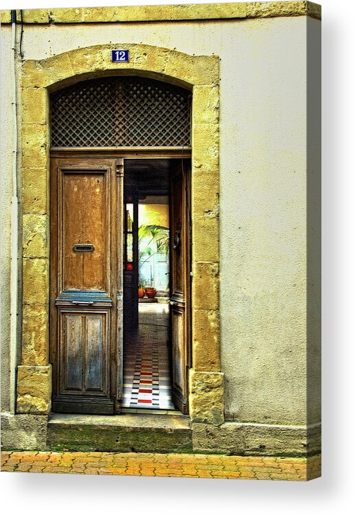 Architectural Acrylic Print featuring the photograph Weathered Doorway IIi #2 by Colby Chester