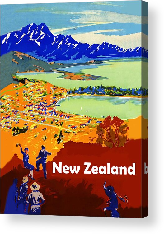 New Zealand Acrylic Print featuring the digital art New Zealand #4 by Long Shot
