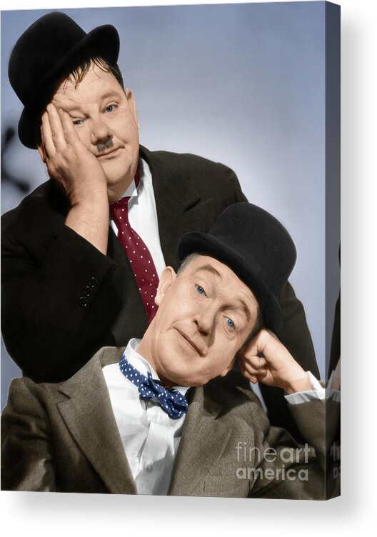 1939 Acrylic Print featuring the photograph Laurel and Hardy #8 by Granger