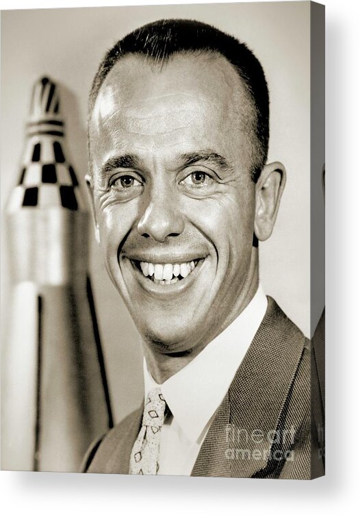 30s Acrylic Print featuring the photograph Alan Shepard by Nasa/vrs/science Photo Library