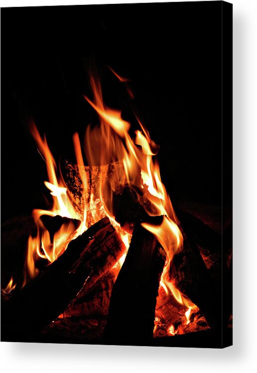 All Fired Up Acrylic Print featuring the photograph All Fired Up 12 by Cyryn Fyrcyd