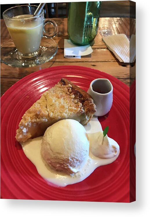 Sweets Acrylic Print featuring the photograph Apple pie by Ana Mochi