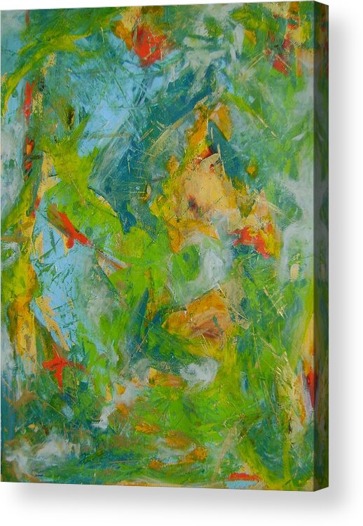 Autumn Symphony 1 Acrylic Print featuring the painting Autumn Symphony 1 by Therese Legere