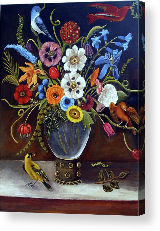 Best Still Acrylic Print featuring the painting Be Still Life by Catherine A Nolin