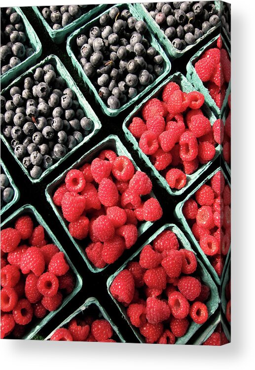 Scenics Acrylic Print featuring the photograph Berry Baskets by Denise Taylor