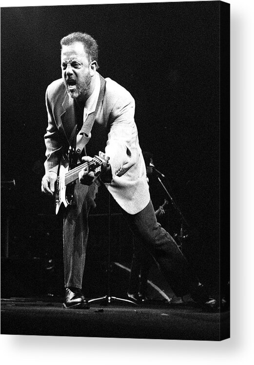 Billy Joel Acrylic Print featuring the photograph Billy Joel During A Performance At by New York Daily News Archive