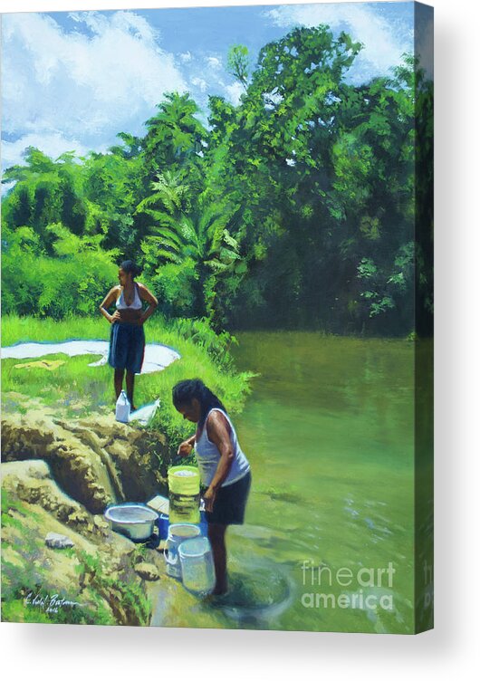 Art Acrylic Print featuring the painting Blue Day, 2016 by Colin Bootman