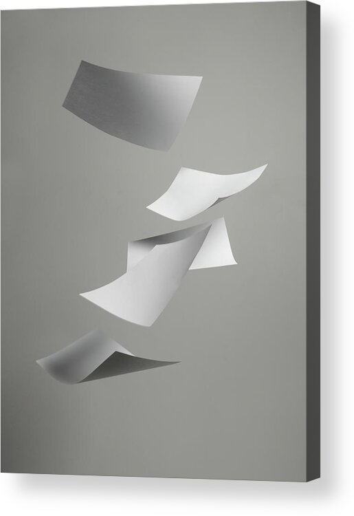 Five Objects Acrylic Print featuring the photograph Business Papers by Henrik Sorensen