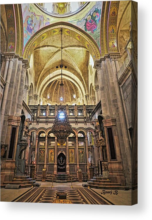 Church Of The Holy Sepulchre Acrylic Print featuring the photograph Church of the Holy Sepulchre by Bearj B Photo Art