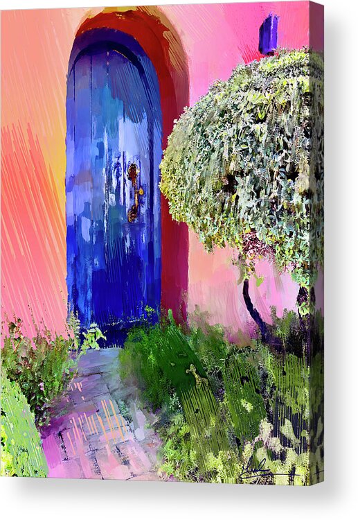 Colorful Acrylic Print featuring the photograph Colorful Entrance by GW Mireles