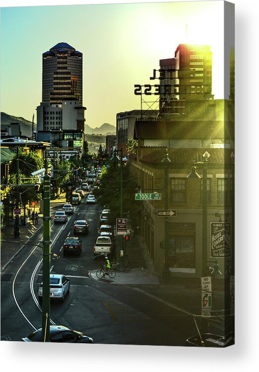 Tucson Acrylic Print featuring the photograph Congress Street by Chance Kafka