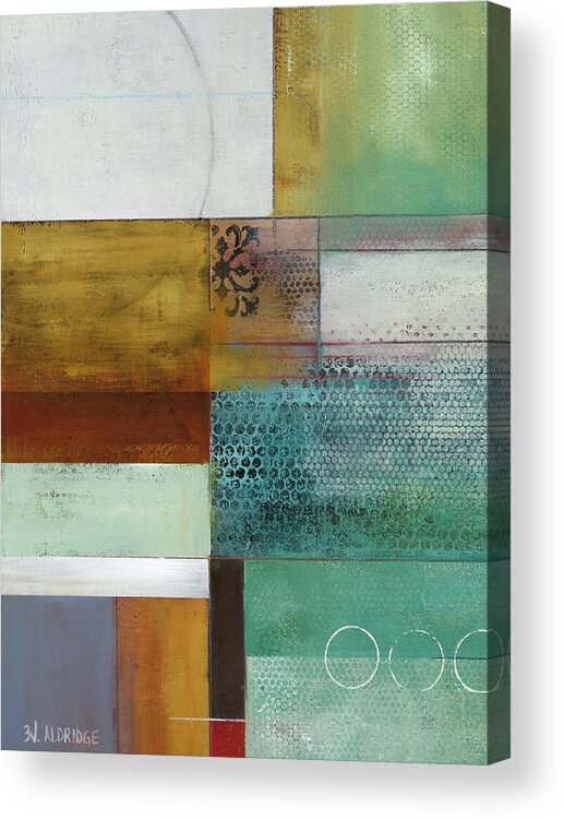 Abstract Acrylic Print featuring the painting Cosmopolitan Abstract I by Willie Green-aldridge