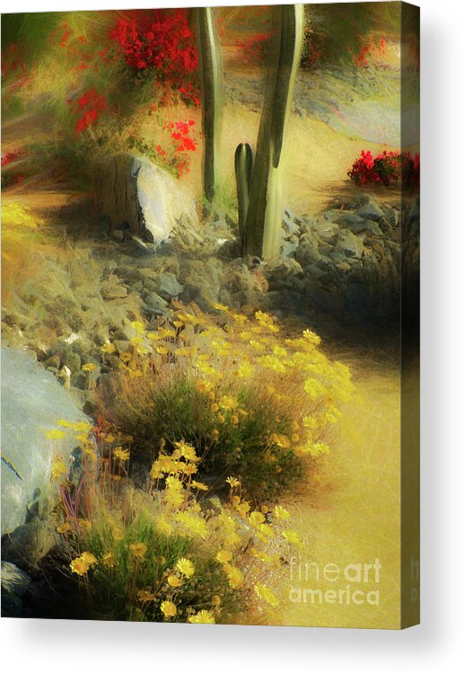 Marigold Acrylic Print featuring the photograph Desert Still Life 2 by Mike Nellums