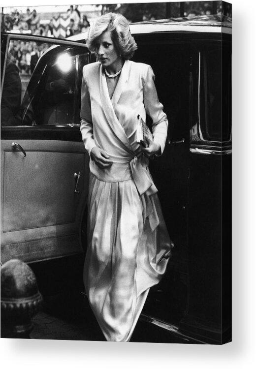 1980-1989 Acrylic Print featuring the photograph Diana Arrives by Dave Hogan