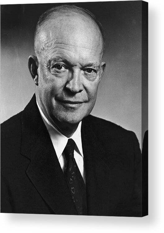 People Acrylic Print featuring the photograph Dwight D Eisenhower by Hulton Archive