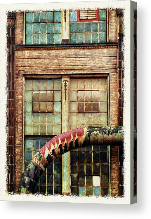Warehouse Acrylic Print featuring the photograph Ediface by Peggy Dietz