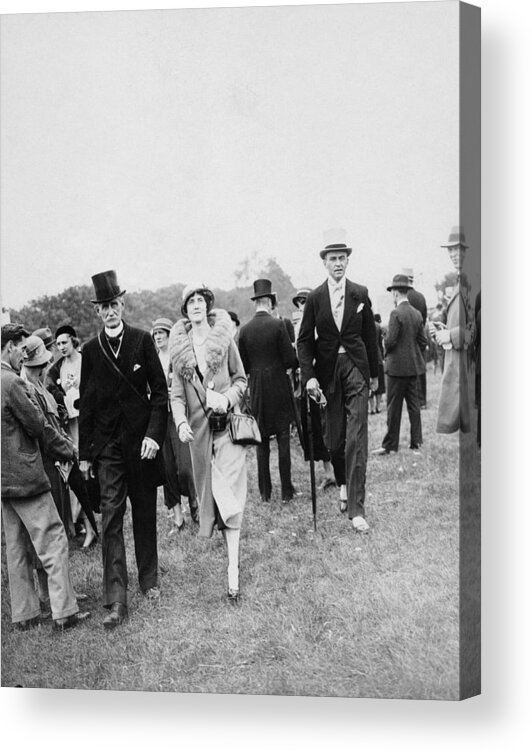People Acrylic Print featuring the photograph Epsom Derby by Topical Press Agency