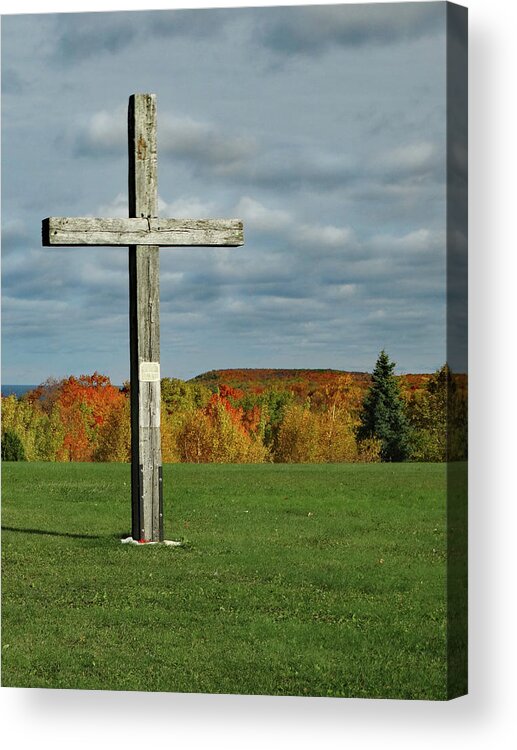 Cross Acrylic Print featuring the photograph Father Andre's Cross by David T Wilkinson